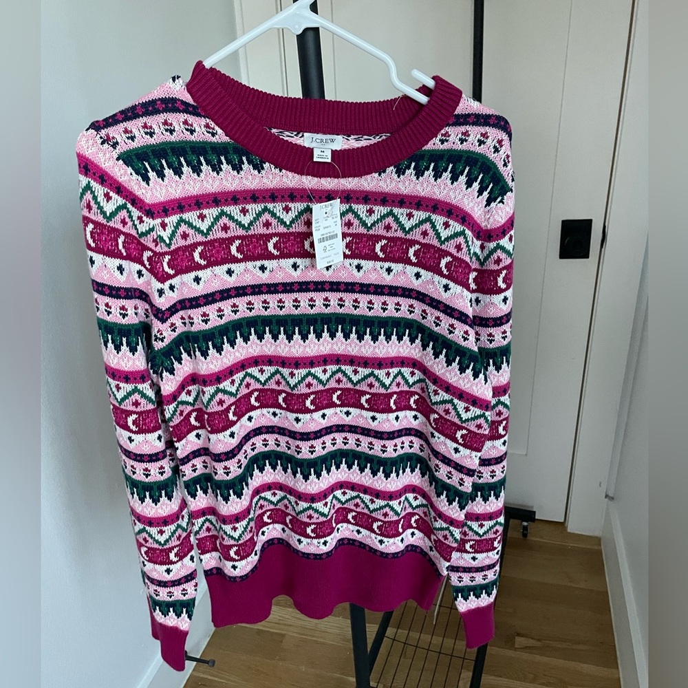 NWT J Crew Fair Isle Sweater | M